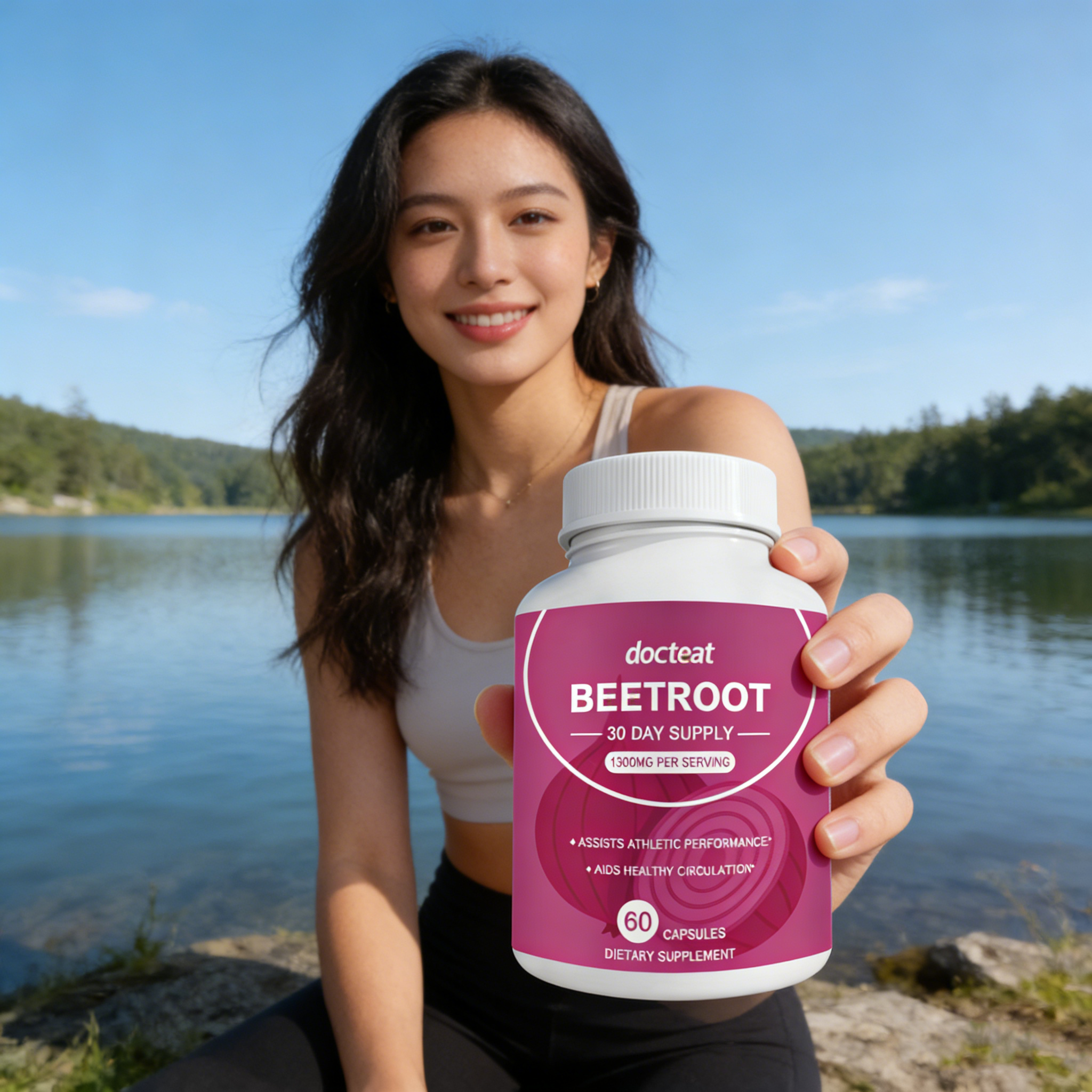 Nutrition Fitness Supplements - DOCTEAT Beetroot Women's Health Capsules Enhance