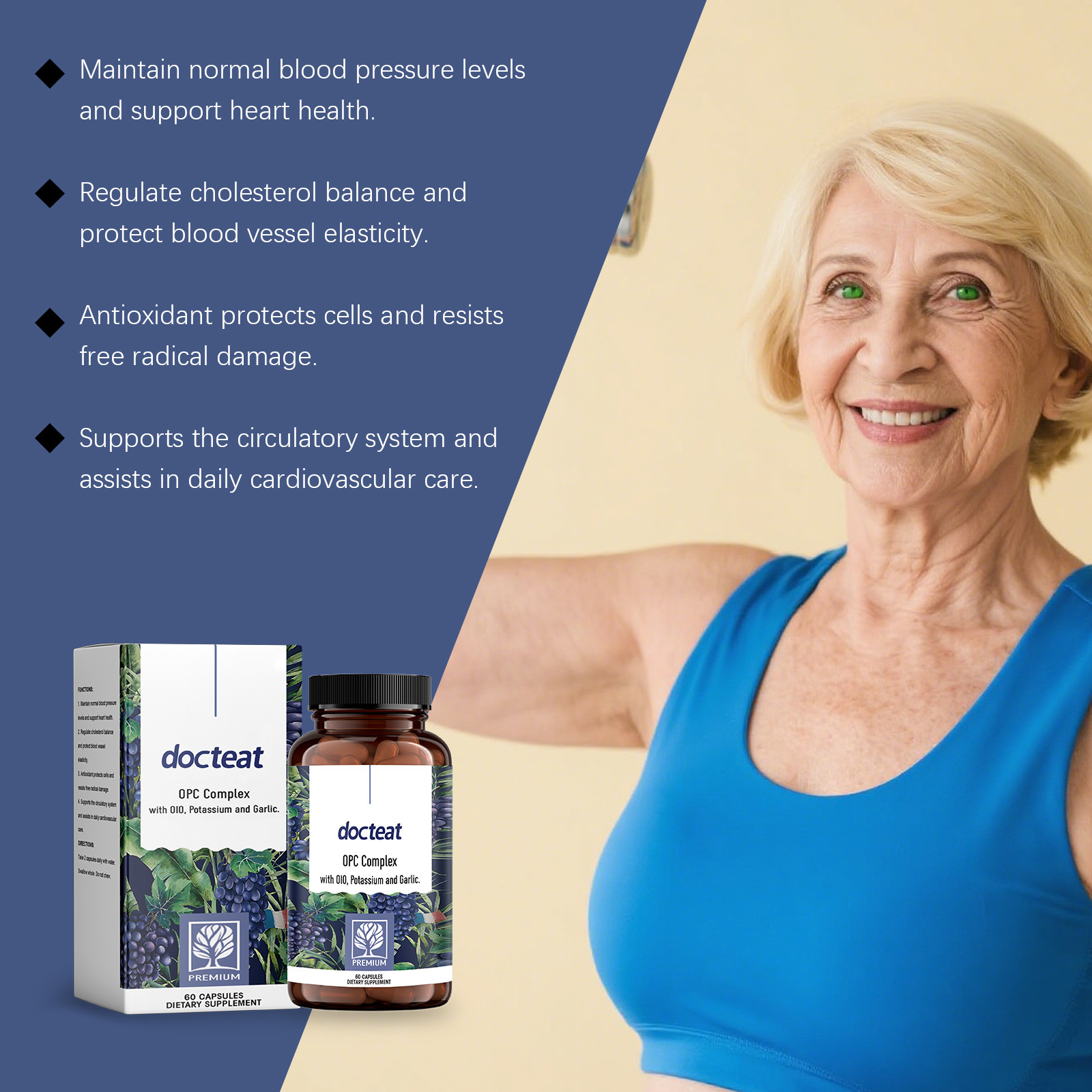 DOCTEAT Cardiovascular Health  - Nutrition Fitness Supplements avaliação e preço