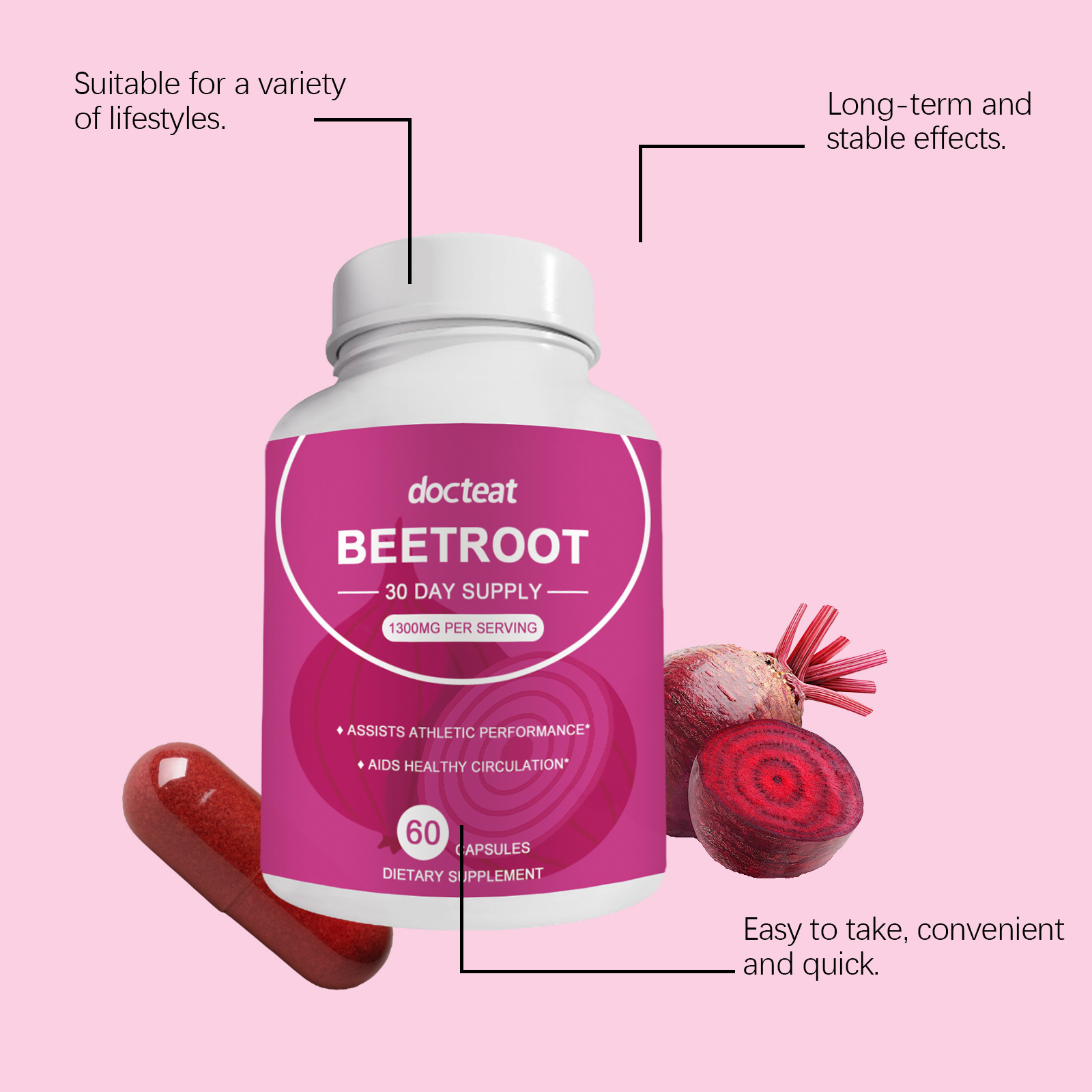 DOCTEAT Beetroot Women's Healt - Nutrition Fitness Supplements avaliação e preço